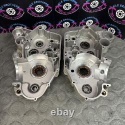 00 2003 ktm 450 SX LEFT RIGHT ENGINE CRANKCASE CRANK CASES BLOCK 14MM CASE SET