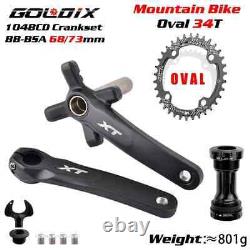 104BCD MTB Bike Crankset Crank 170mm 175mm Wide Narrow Chainring 32T 34T 36T 38T