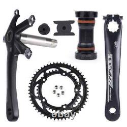 130BCD Road Bike Crankset Crank 170MM 53-39T Integrated Hollow Double Chainrings