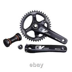 170/172.5mm Crank Arm Gravel Mountain Road Bike Crankset 42T Single Chainring BB