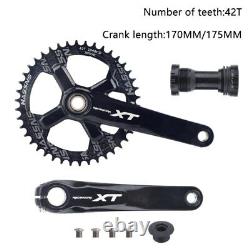 170/175mm 104BCD Crank Arms Mountain Bike Crankset Chainring 32/34/36/38/42/42T