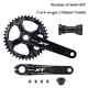 170/175mm Hollowtech Crank Arm Mountain Bike Integrated Bicycle Crankset 104 Bcd
