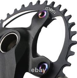 170mm Aluminum Mountain Bike Crankset with 38T Chainring Lightweight & Durable