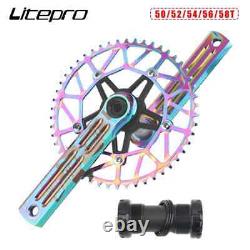 170mm Road Bike Folding Crankset 8-11 Speed 50-58T 130BCD Single Chainring