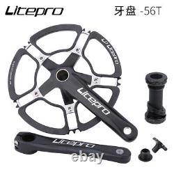 1x Litepro Al Alloy 170mm Crankset 130BCD 53T-58T Folding Bike Chainwheel Crank