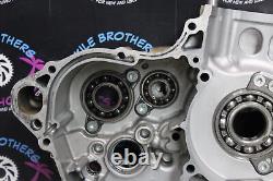 2014 kawasaki 09-15 kx450f LEFT RIGHT ENGINE CRANKCASE CRANK CASES CASE SET GOOD