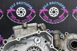 2014 kawasaki 09-15 kx450f LEFT RIGHT ENGINE CRANKCASE CRANK CASES CASE SET GOOD