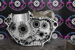 2014 kawasaki 09-15 kx450f LEFT RIGHT ENGINE CRANKCASE CRANK CASES CASE SET GOOD