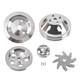 2 Groove Water Pump Crank Pulley Set For Sbc 283/305/400 Engines 1959-1995