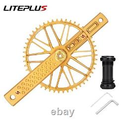 50T Intergrated Road Bicycle Chainwheels Sets Folding Bike Crank Arms with BB