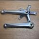 5 Arm Aluminum Crankset Pcd130mm 165mm Length Silver Square Taper