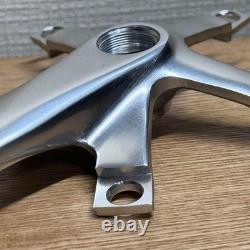 5 Arm Aluminum Crankset PCD130mm 165mm Length Silver Square Taper