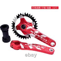 AL Alloy Mountain Road Bike Crankset 170mm BCD104 Crank Bottom Bracket Chianring
