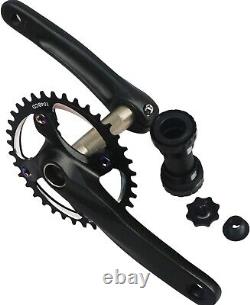 Aluminum 170mm Crank Arm Set with Rainbow Chainring Bolts 36T MTB Specialty