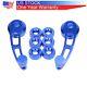 Aluminum Set Universal Blue Car Billet Manual Door Window Winder Crank Handle
