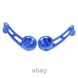 Aluminum set Universal Blue Car Billet Manual Door Window Winder Crank Handle