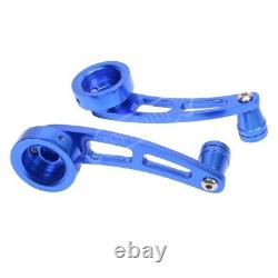 Aluminum set Universal Blue Car Billet Manual Door Window Winder Crank Handle