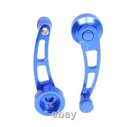 Aluminum set Universal Blue Car Billet Manual Door Window Winder Crank Handle
