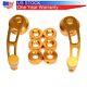 Aluminum Set Universal Gold Car Billet Manual Door Window Winder Crank Handle