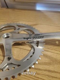 Aluminum sugino Double Crankset 170mm RD5000 54/44. Sugino crank set