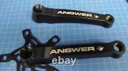 Answer Crank Set Cnc 6061 Alloy 150mm Square Tapper Bb Black New Old Stock