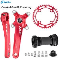 Bicycle Crank Arm Set Mountain Bike 170mm Crankset 104BCD 32-52T Chainring BB