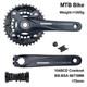 Bike Crank Set 170mm 104bcd Mountain Bike Double Disc Crank With Bottom Bracket