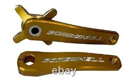 Bombshell Ratchet 2-Piece BMX Crankset 170mm Gold 7075 aluminum 24 mm shaft