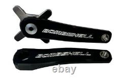Bombshell Ratchet 2-Piece BMX Crankset 180mm Black 7075 aluminum 24 mm shaft