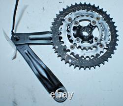 Bontrager Triple Crank Set Black 175mm BCD104/64 ISIS 9 Speed Road USA Shipper