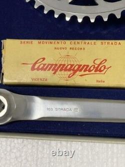 CAMPAGNOLO SUPER RECORD Crank 165mm + Chain Ring 53x42T BB Set Unused NOS