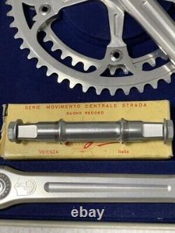 CAMPAGNOLO SUPER RECORD Crank 165mm + Chain Ring 53x42T BB Set Unused NOS