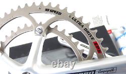 Campagnolo Record 10 Speed Crankset 170mm Anti Friction chainrings + Bolts NOS