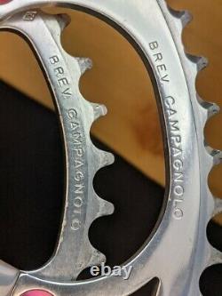 Campagnolo Record alloy 10 speed 53/39 crank set silver