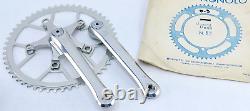 Campagnolo Triomphe crankset 170mm Crank arms & 53t Chainring Partial set NOS