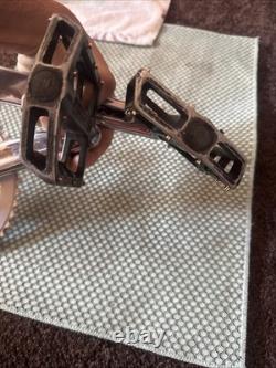 Chrome REDLINE FLIGHT BMX Cranks 180mm Redline 47t chainring Pedals BMX Parts
