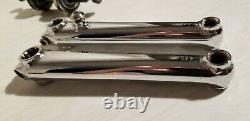 Chrome Torker 175 3 piece crank set 1990s old school BMX nice chrome 10 spline