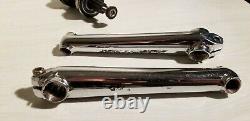 Chrome Torker 175 3 piece crank set 1990s old school BMX nice chrome 10 spline