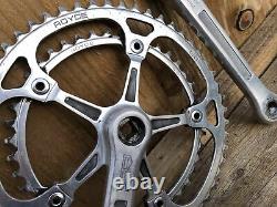 Classic & Rare Royce Bicycle Chainset Crank Set 53 42 170mm Arms Square Taper