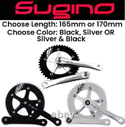 Classic Sugino Messenger Track Bike Crankset Fixed Gear Crank Set Made in Japan