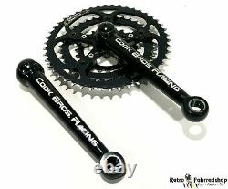 Cook Brothers Racing RSR Crankset 176mm Top Zustand black 46-36-24 Suntour KB