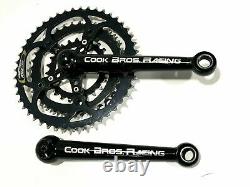 Cook Brothers Racing RSR Crankset 176mm Top Zustand black 46-36-24 Suntour KB