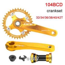 Crank Mtb Integrated Crankset 104 Bcd Crank Crowns Mountain Bike Connecting Rods