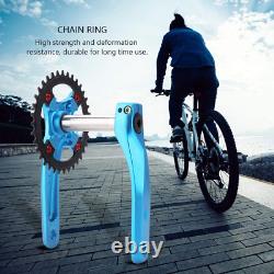 Crankset, Aluminum Alloy Bicycle Crankset Integral Single Speed Crank Set Chains