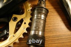 Crankset Shimano Deore LX Mega Drive Train Gold Edition FC-M570 + bottom bracket