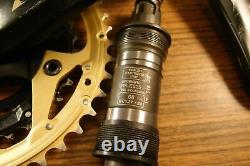 Crankset Shimano Deore LX Mega Drive Train Gold Edition FC-M570 + bottom bracket