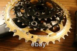 Crankset Shimano Deore LX Mega Drive Train Gold Edition FC-M570 + bottom bracket