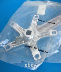 Dimension Tandem Cranksets NOS/New 90s 170 130/74 Triple I-Beam Polished Silver