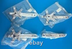 Dimension Tandem Cranksets NOS/New 90s 170 130/74 Triple I-Beam Polished Silver