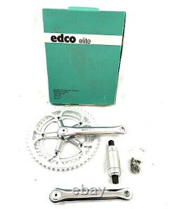 EDCO ELITE 170mm 130 BCD 53/42T SQUARE TAPER CRANK SET NOS WITH BB